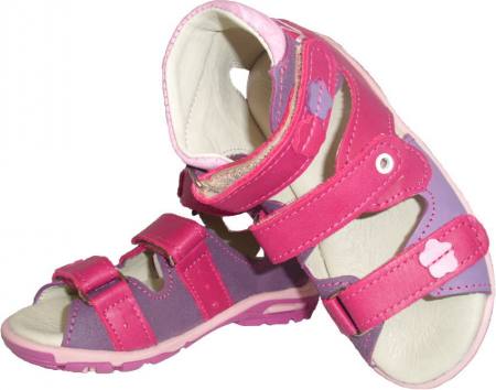 Baby Mädchen Kinder Schuhe Sandalen Sandaletten Babyschuhe Klettverschluss Leder Lila Rot