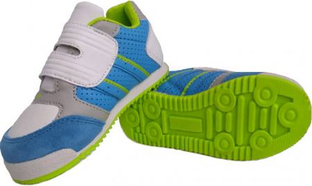 Jungen Turnschuhe Sneakers Halbschuhe Erste Schuhe Babyschuhe Klettverschluss Blau Grün