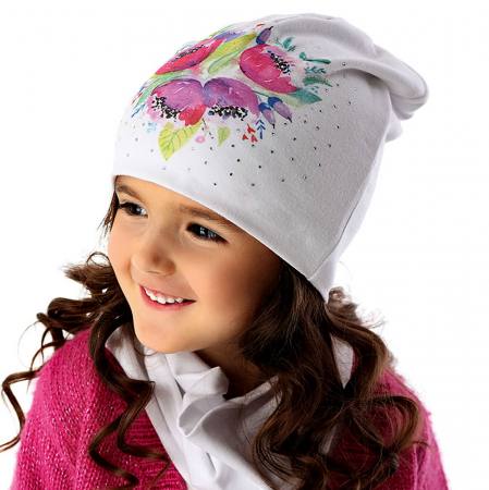 Mädchen Set Mütze Beanie Loopschal Kinderset Frühling Herbst mit Baumwolle Bunt