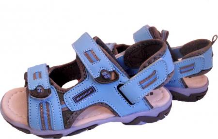 Jungen Mädchen Sandalen Sandaletten Freizeitschuhe Klettverechluss blau