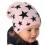 Baby Mädchen Beanie Mütze Baumwollmütze Sterne mit Baumwolle Frühling Herbst