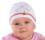 Baby Mädchen Neugeborenen Mütze Sommermütze Baumwolle Strickmütze Taufe Blumen Taufmütze