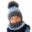 Jungen Baby Kinder Winterset Mütze Wintermütze Rundschal Loopschal mit Wolle