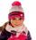 Mädchen Winterset Mütze Schal mit Bommel Bommelmütze Wintermütze Strickmütze Kindermütze