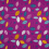 Stoff Jersey Baumwolle Kinderstoff Damenstoff Sommerstoff Meterware bedruckt violett