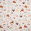 Stoff Jersey Baumwolle Kinderstoff Damenstoff Sommerstoff Meterware mit Muster bedruckt weiß braun