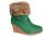 Damen Schuhe Winterschuhe Stiefeletten Boots Stiefel mit Keilabsatz grün